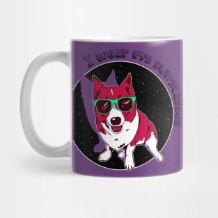 I wear my sunglasses (alternative) Mug